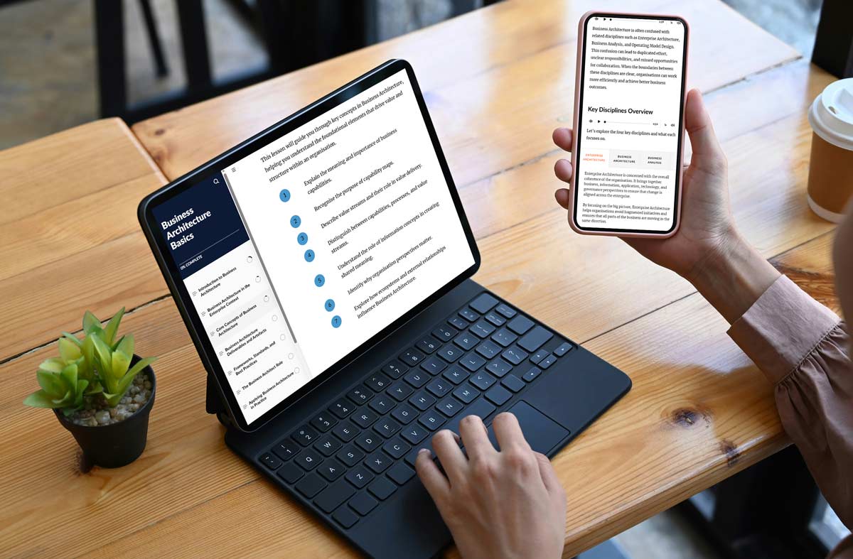 Business Architecture Basics on Desktop and Mobile